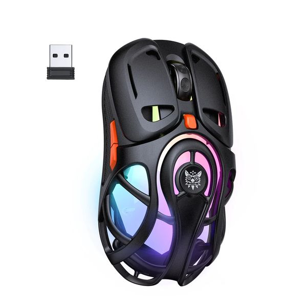 Onikuma DM02 RGB Tri-Mode Wireless Gaming Mouse 12800 DPI