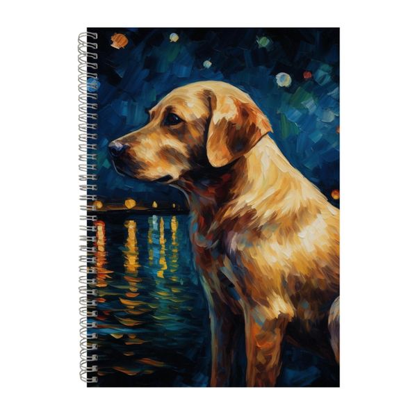 LABRADOR RETRIEVER Starry Night Notebook Animal Gift Idea Notepad Pad 113