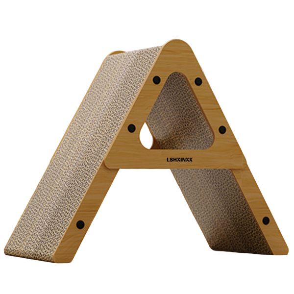 Cat Scratcher Cardboard with Wood Frame, 3in1 Vertical &amp; Horizontal Scratch