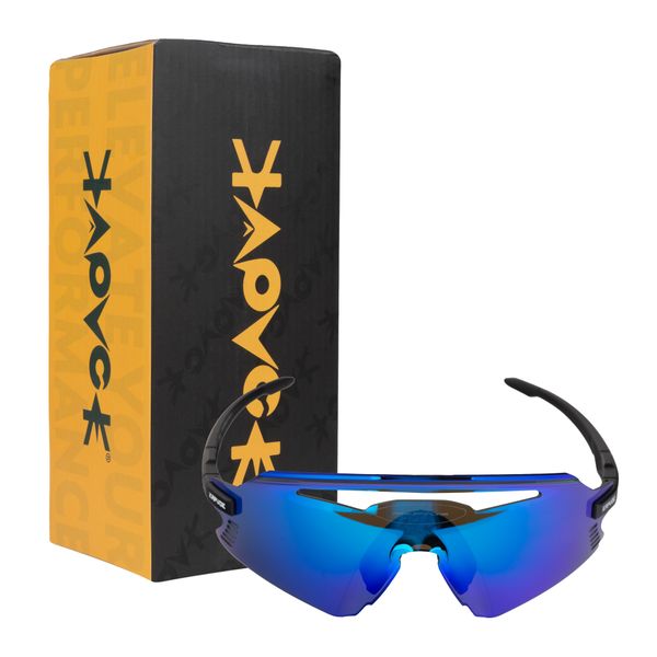 Kapvoe Sport Sunglasses - Silver Lens/ Black Frame