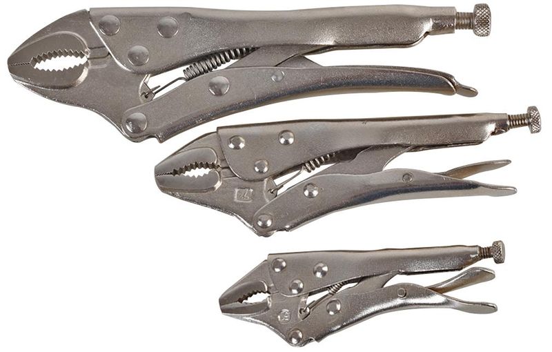 Duratool (D02370) Plier Set, Locking, 3 Piece