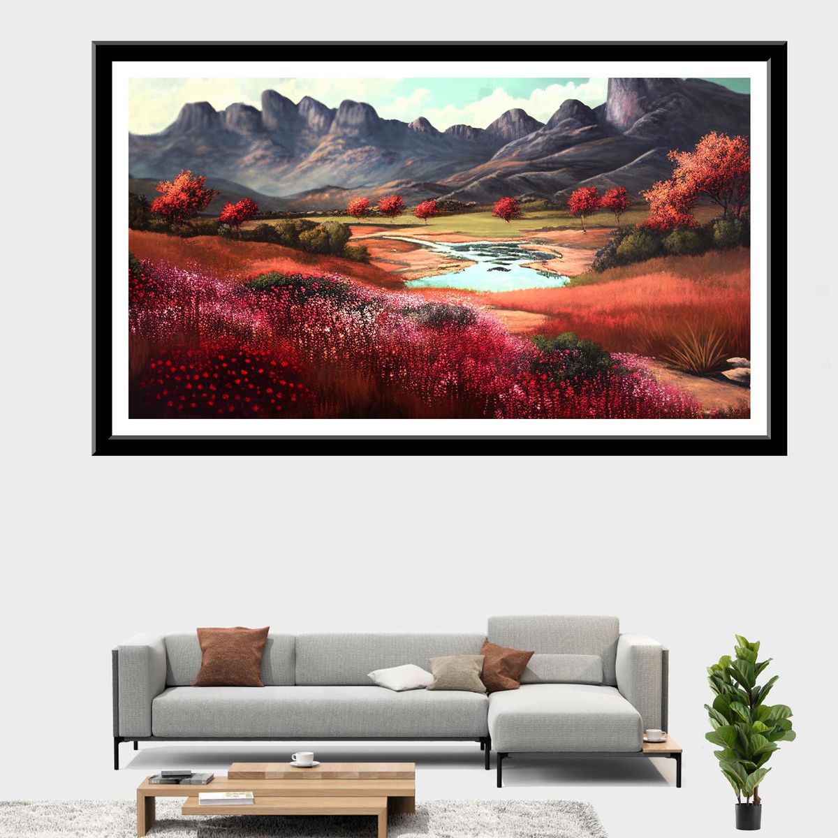 Wall Art Unframed   Landscape   B1226 | Shop Today Get It Tomorrow