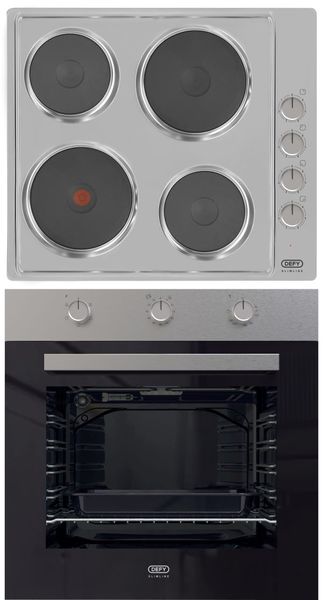 Defy DCB849E Slimline Oven and Hob Box Set (DBO484 &amp; DHD399)