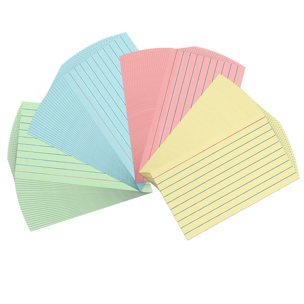300 Sheets Colored Index Cards 3 x 5 Inch for Studying Note Taking