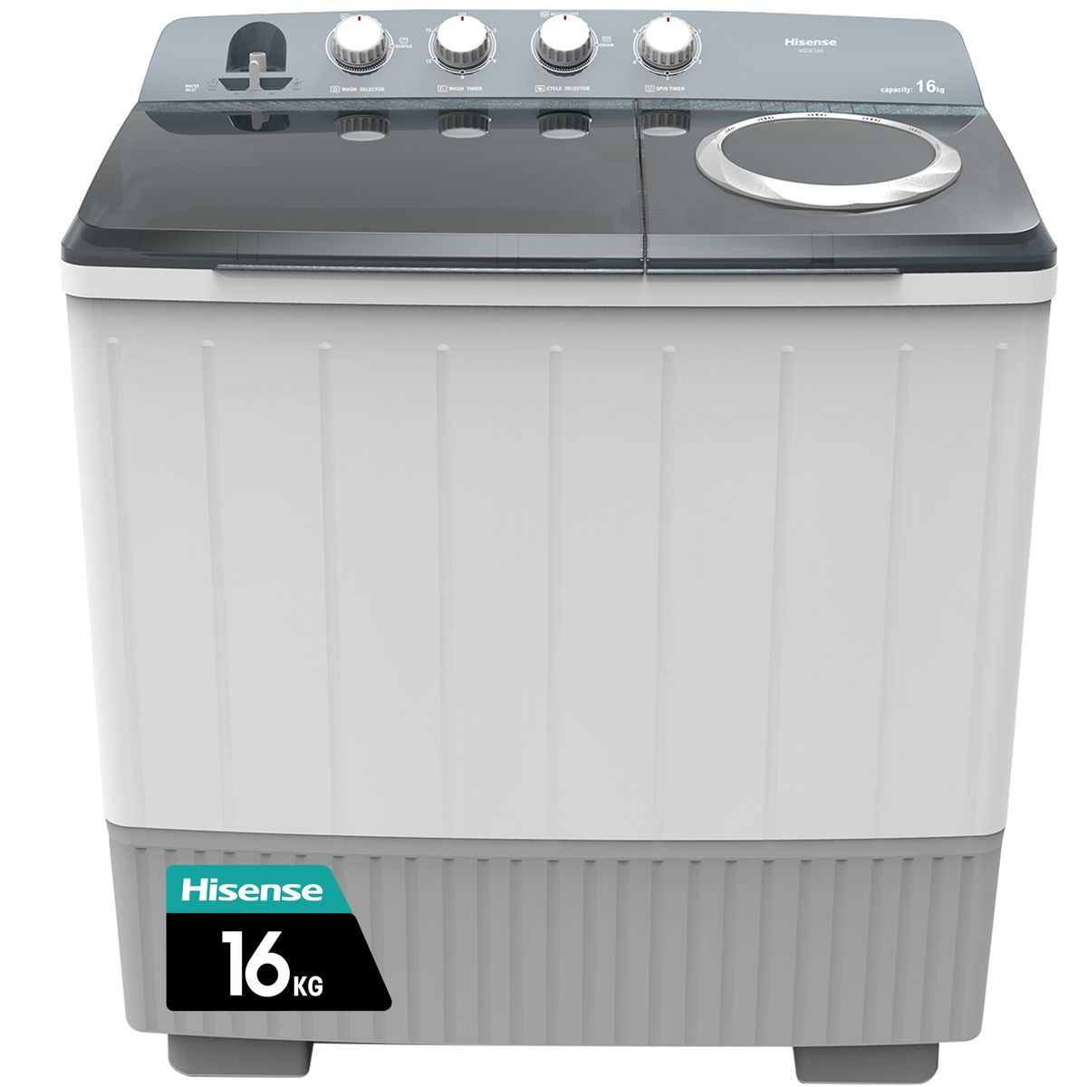 Hisense - Twin Tub Washing Machine 16kg - White