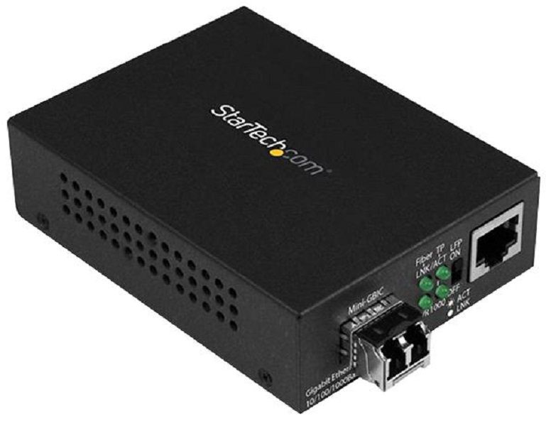Startech (MCM1110MMLC) Fibre Media Converter, RJ45, 1 Gbps, 850nm