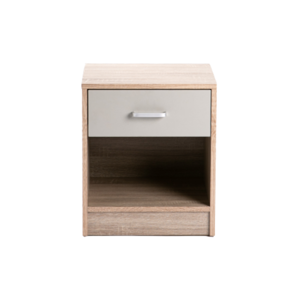 Pedestal - 1 Drawer - Alpha - Oak &amp; Grey