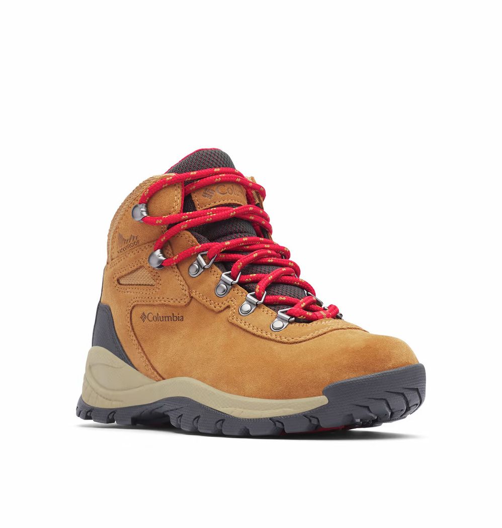 Columbia Women's Newton Ridge Plus Wproof Hiking Boots Elk Red | Shop ...