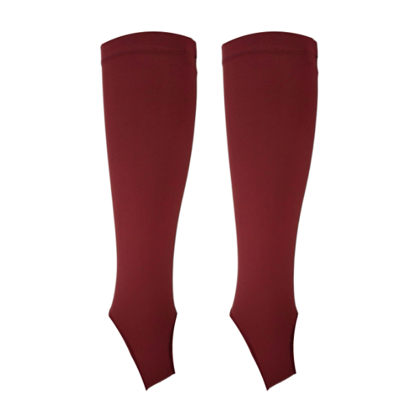 Hockey Shin Liners Under Socks - Maroon