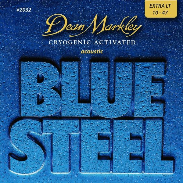 Dean Markley Blue Steel Extra Light Acoustic Guitar Strings 10-47