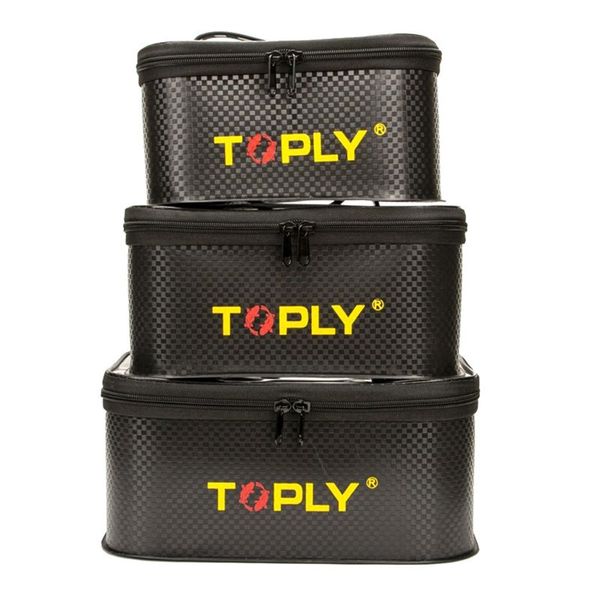 Toply 3 Pack Thickened Fish Box Square Storage Bag For Lure Outdoor