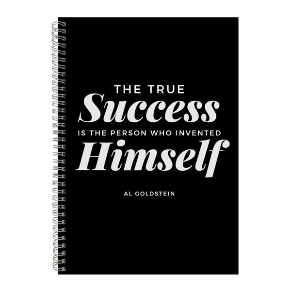 Success A4 Notebook Spiral and Lined Motivational Saying Graphic Notepad185
