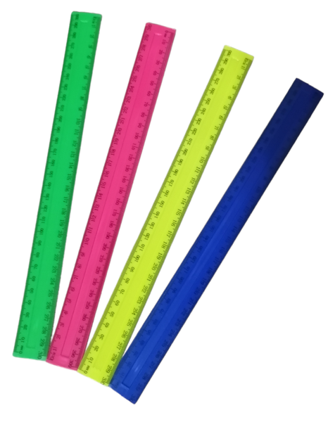 x12 Rulers 30cm- Assorted colours