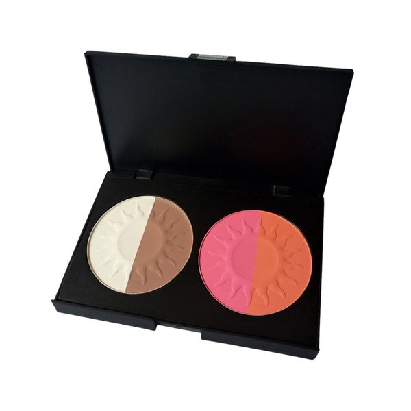 3-in-1 Bronzer Blusher Highlighter Pressed Powder