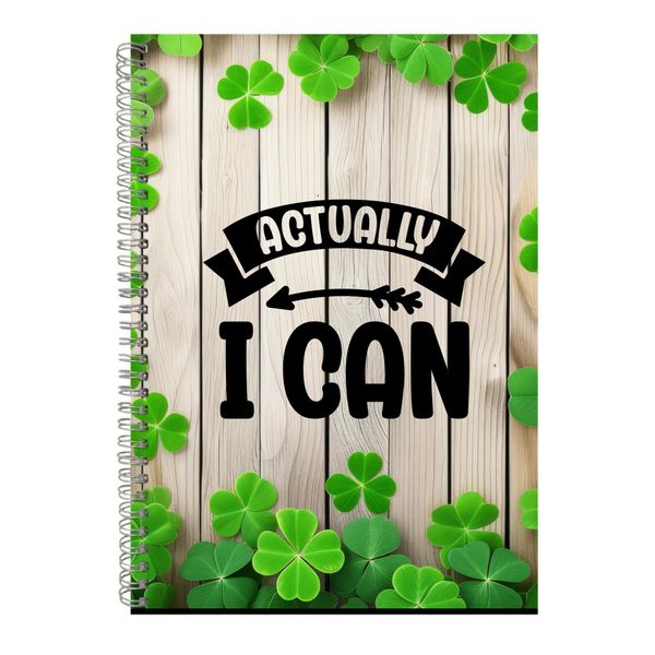 I Can A4 Notebook Spiral Lined Motivational Sayings Graphic Notepad Gift135