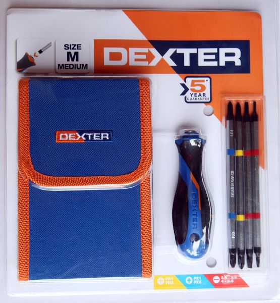 Dexter 2 - 5 Pieces Set Handle Size M + 4 Changeable Blades