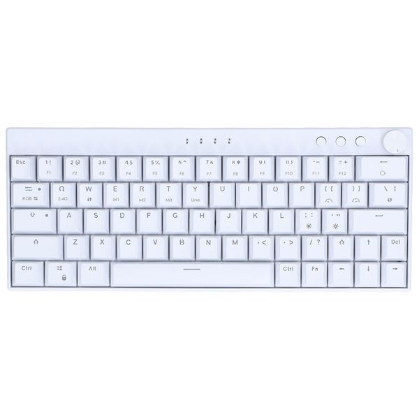 Mechanical keyboard 64 keys RGB 3 mode compatible with iOS red switch