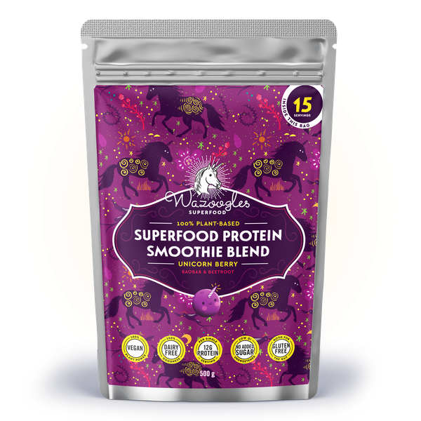 Wazoogles Superfood Protein Blend Unicorn Berry - Medium