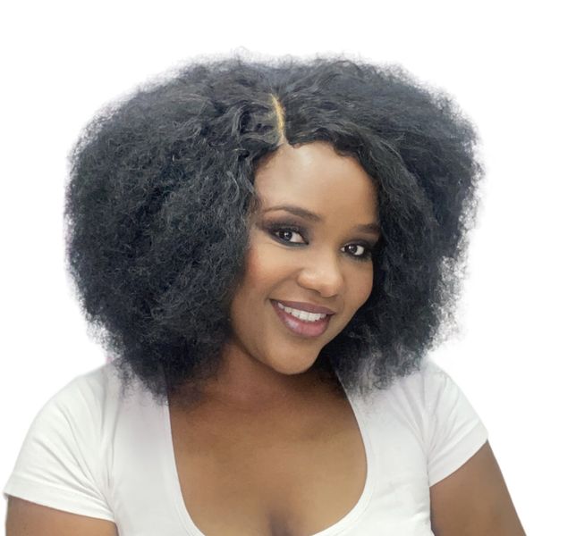 Side Part Afro Wig