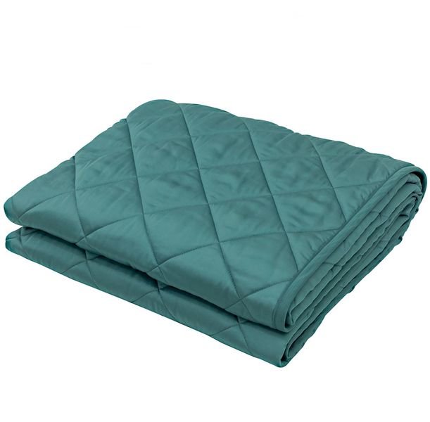 Cooling Weighted Heavy Blanket, 100% Natural Bamboo 9Kg W152xL203 cm-Green