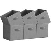 Collapsible Storage Cubes Premium for Cupboard - 6 Pack