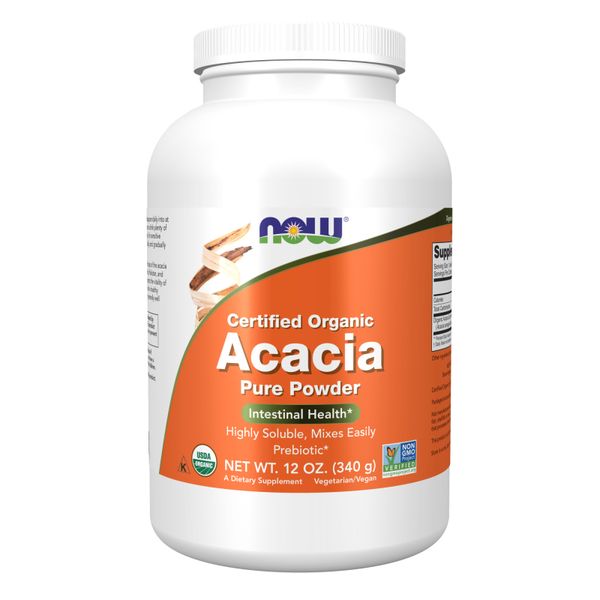NOW Foods Acacia Organic Pure Powder - 12 oz. (340g)