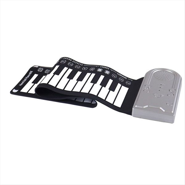 49-Key Hand-Rolled Piano Piano Teaching Instrument Silver