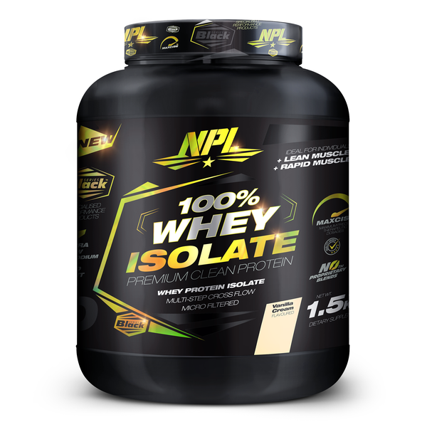 NPL 100% Whey Protein Isolate Vanilla Cream - 1.5kg