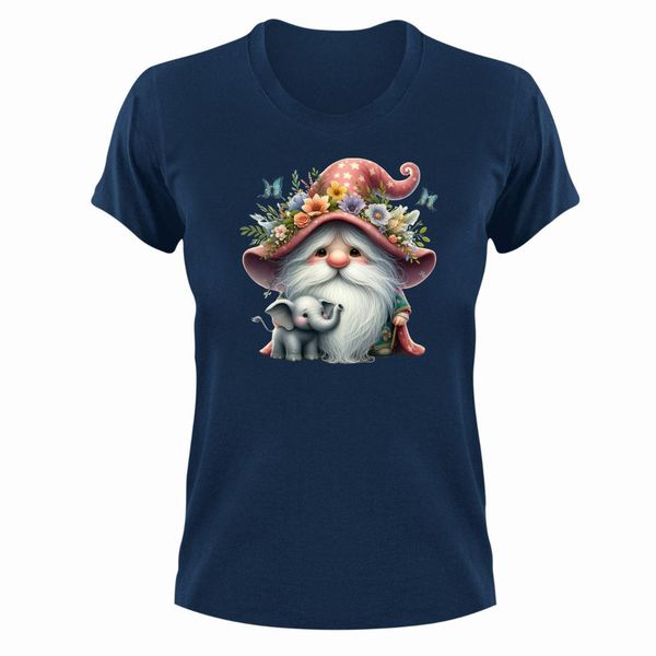 Elephant 2 T-Shirt Gift Navy for Christmas Birthday Sleeping