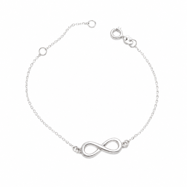 19cm Sterling Silver Infinity Bracelet
