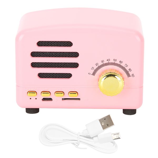 Mini Bluetooth Wireless Speaker Small USB Charging Pink Portable Handsfree