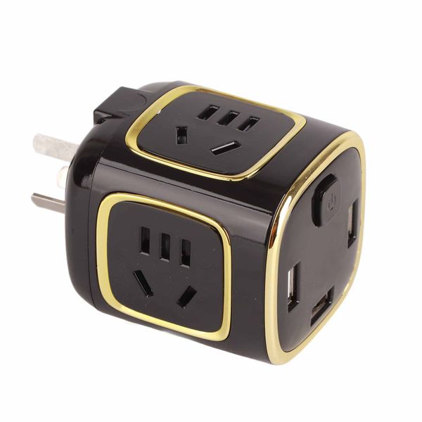 Travel Power Adapter Multi Ports USB Charger Converter for Household