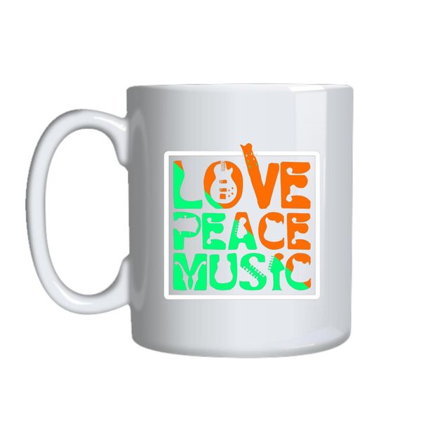 Love Peace Music Mug Gift Idea 146