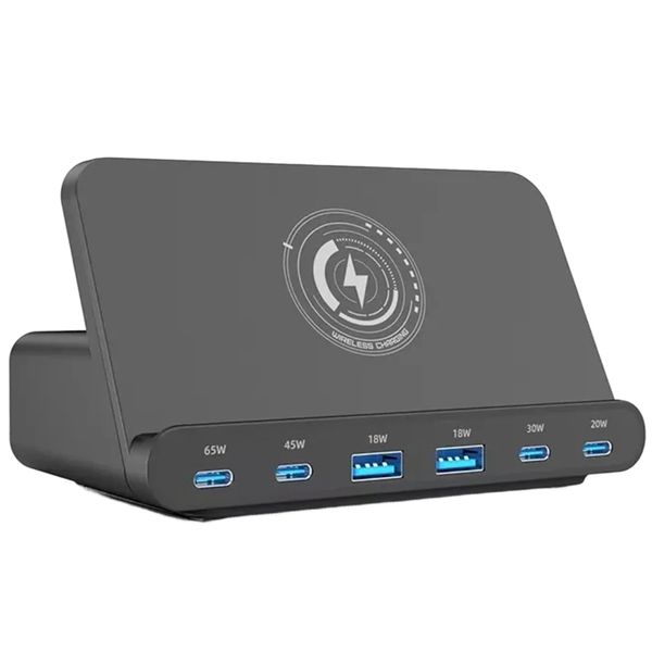 7 in 1 Multi Wireless Charging Station Block 160W Fast Fast Foldable Stand
