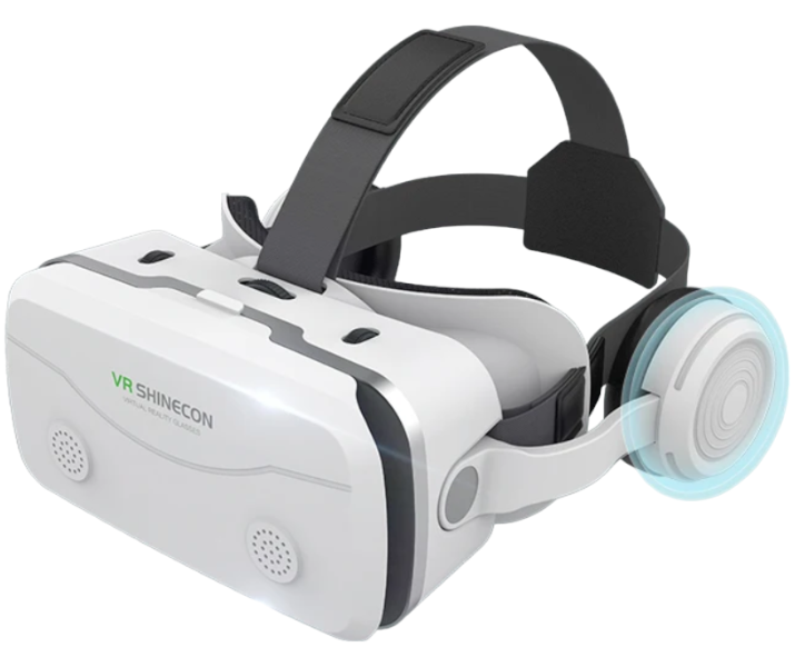 SHINECON - SC-G15E - HD Eye Protective VR Headset With Stereo Sound - White