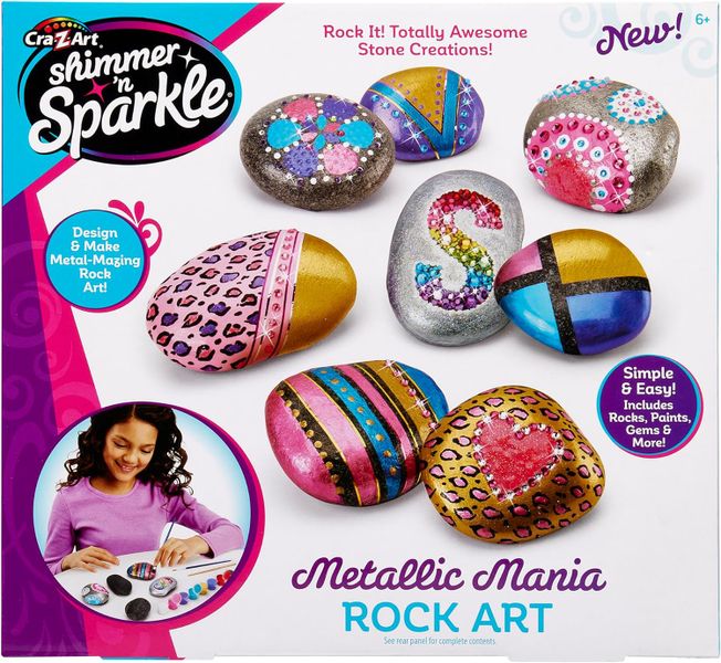 Shimmer &amp; Sparkle Mettalic Mania Rock Art