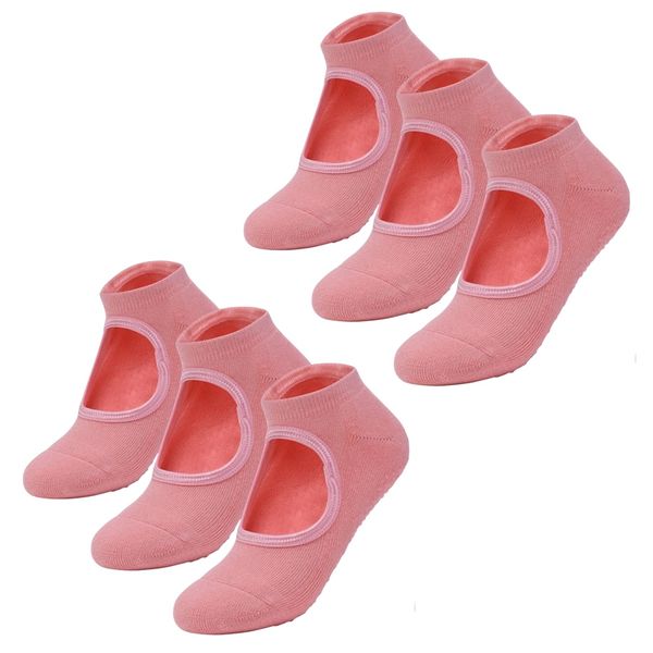 Sport Non-Slip Fashion Pilates Yoga Socks Set Of 6