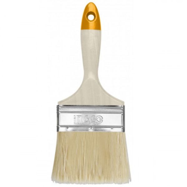 Ingco - Paint Brush - 4" - 100mm - Wood Handle