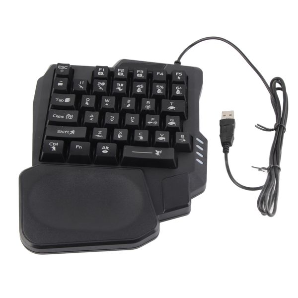 One Handed Keyboard Gaming 35 Key Waterproof