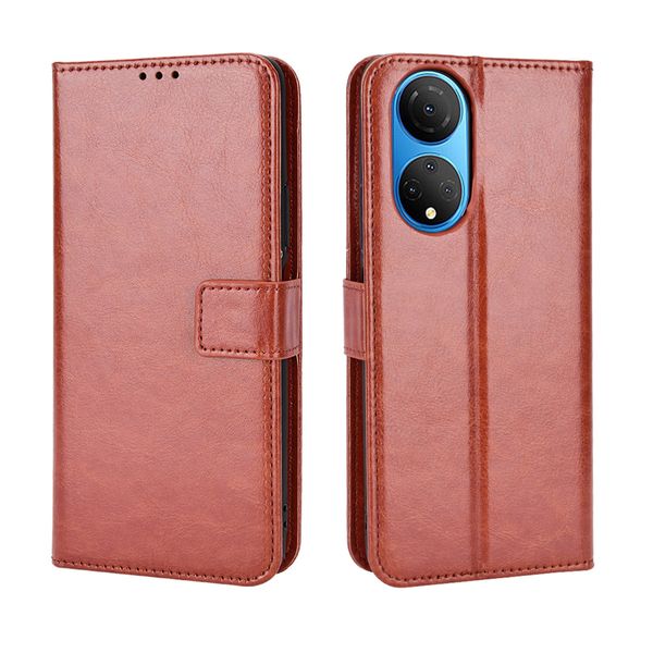 Leather Cover Compatible with Honor X7 Shockproof Retro Case