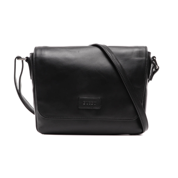 Busby Jackie Leather Flapover Crossbody Bag