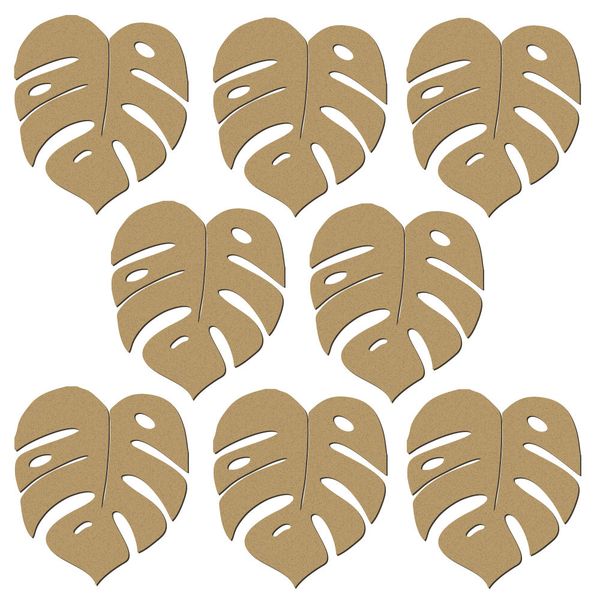 Studeo39 - Laser Cut MDF Coaster Set - Palm Leaf Design
