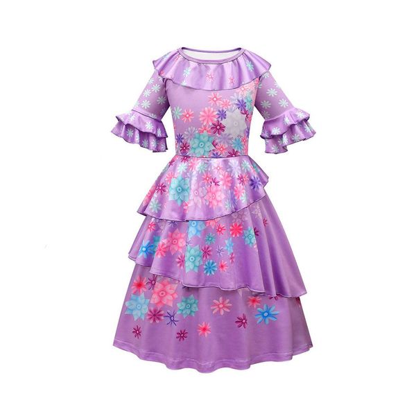 Magical Family Purple Flower Dress (Long Sleeve)
