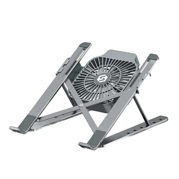 Cooling Adjustable Non-slip Holder with Fan Foldable Portable Stand