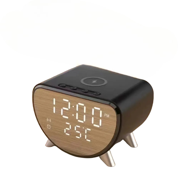 Aerbes AB-SJ45 Alarm Clock With 15W Wireless Charger + Temperature