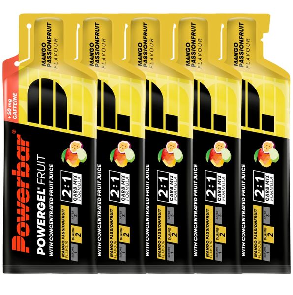 PowerBar PowerGel Fruit Mango Passion 41gr (5 Pack)