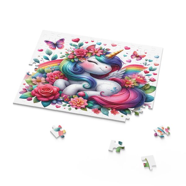 Rainbows &amp; Butterflies Unicorn 120 Piece Puzzle