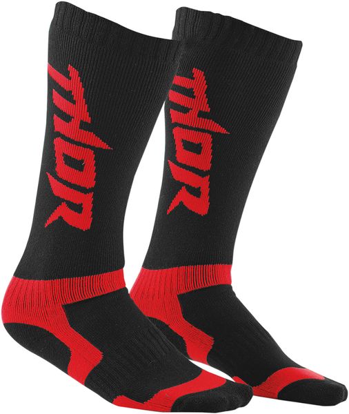 Thor MX Black/Red Long Socks