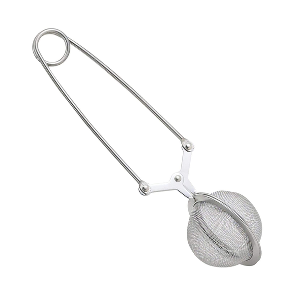 Tea Ball Infusion Strainer With Tongs - Stainless Steel