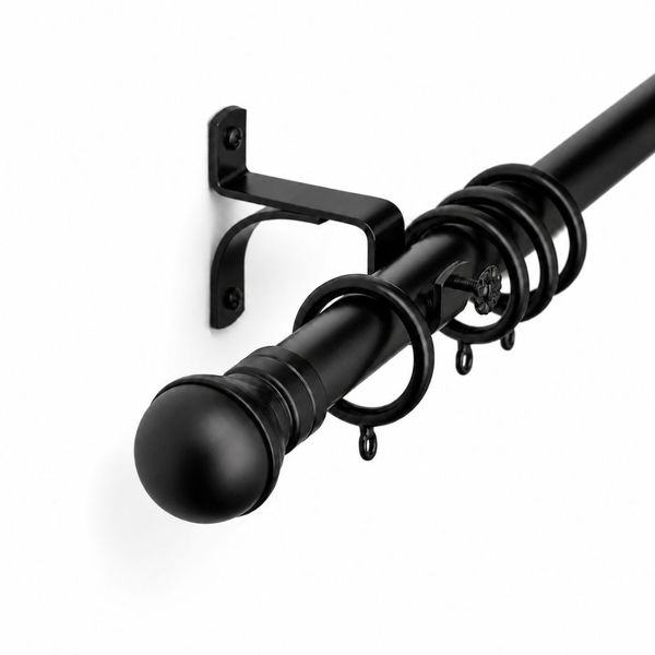 Vizio Home - 25mm - Ball Finial - Curtain Pole Set - with Rings